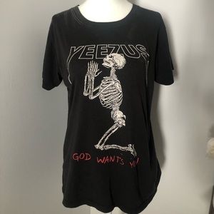 Distressed tshirt . Worn only twice OPEN TO OFFERS